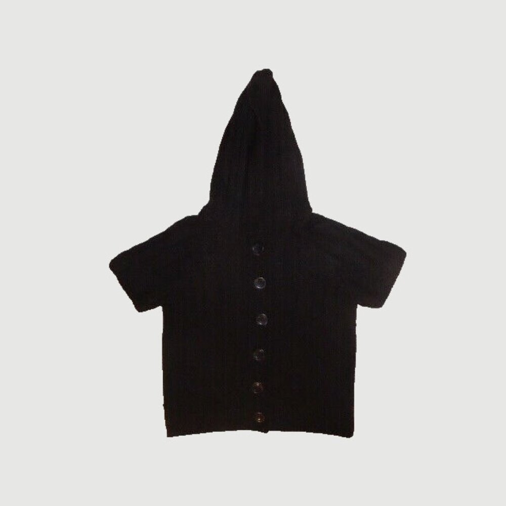 St. John's Bay Cardigan Sweater Hood Short Sleeve